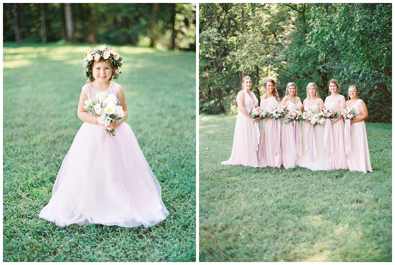 pink bridesmaids dresses, Barn Venues in East TN