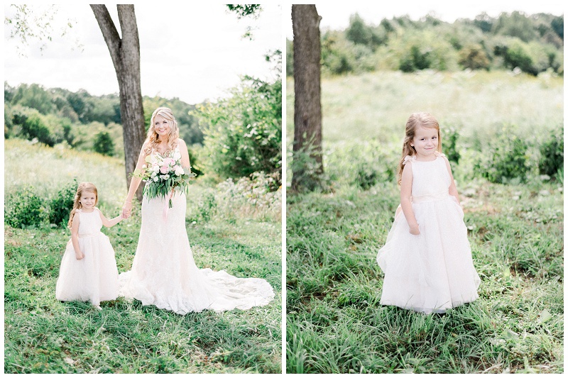 The Homeplace at Johnston Farm Wedding, flower girl dresses, Knoxville wedding venues