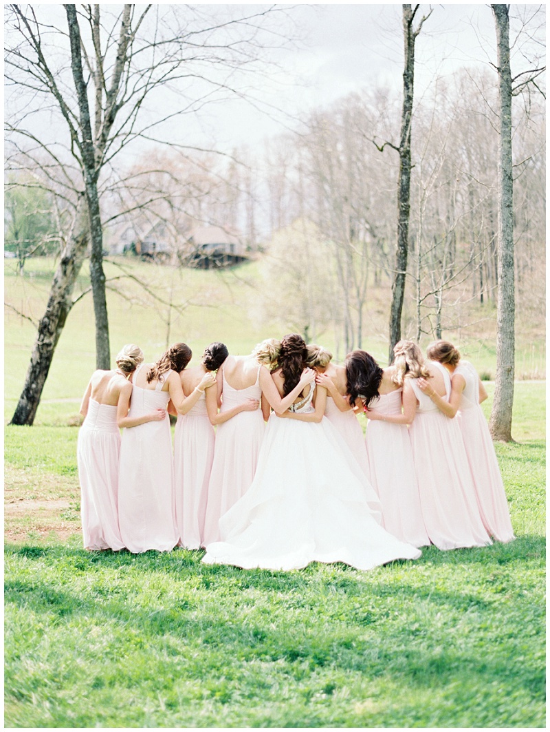 Ramble Creek Athens TN Wedding, Knoxville TN Barn wedding venues, bridesmaids picture ideas, hayley paige wedding dress