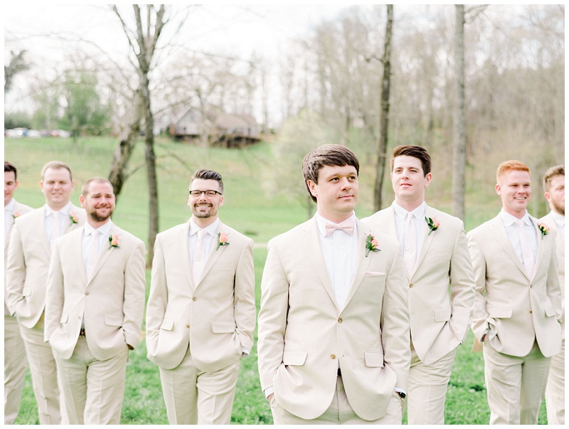 Ramble Creek Athens TN Wedding, Knoxville TN Barn wedding venues, Jos A Bank suits, groomsmen photo ideas