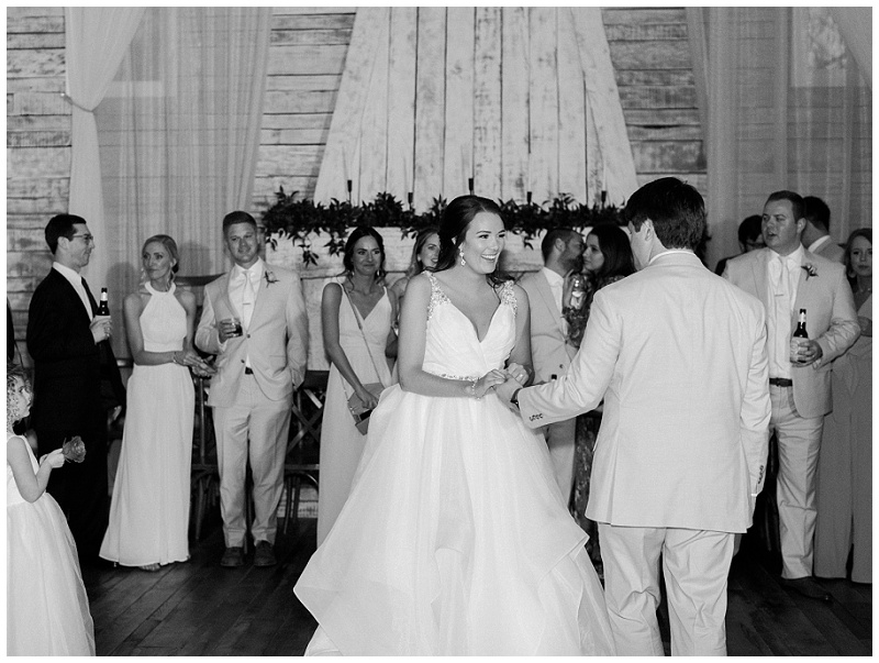 Ramble Creek Athens TN Wedding, Knoxville TN Barn wedding venues, bride and groom first dance