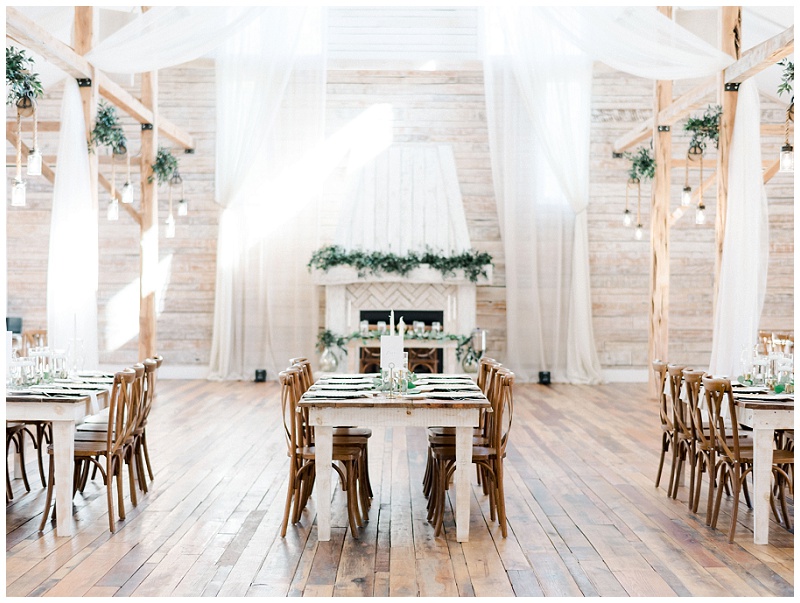 Ramble Creek Events, wedding reception in a barn