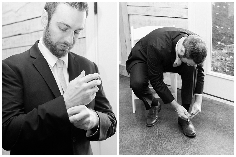 black and white groom photos