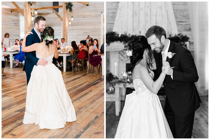 Ramble Creek Events, first dance at wedding reception 