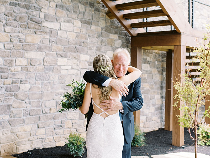 Father and daughter first look at The Trillium Venue in Sevierville, TN.