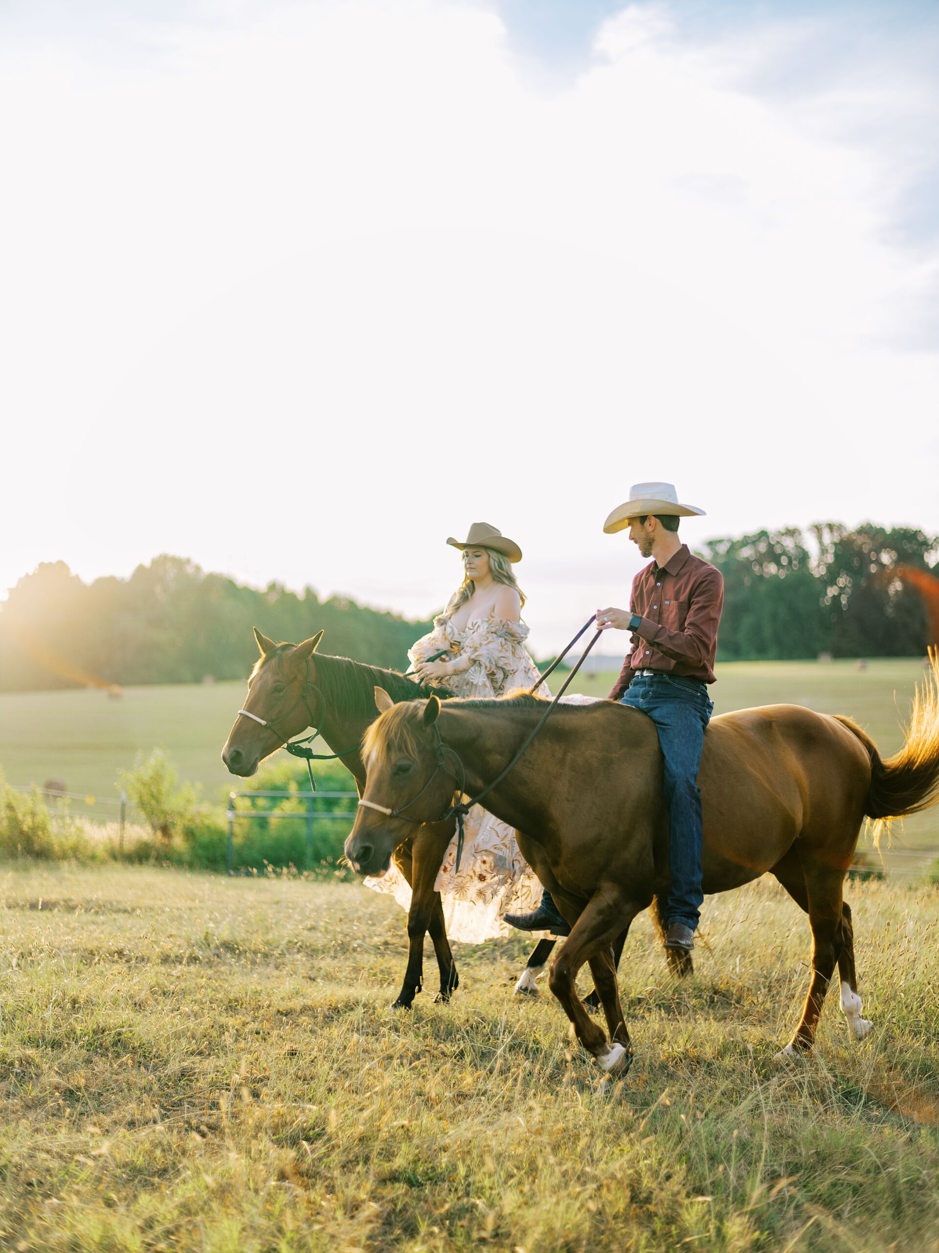 An Engagement Session on Horseback